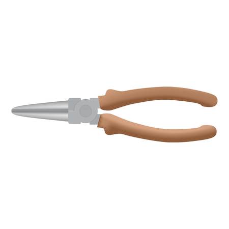 Pilers icon. Realistic illustration of nippers vector icon for webのイラスト素材