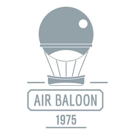 Retro air balloon, simple gray styleのイラスト素材