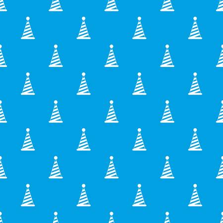 Party hat pattern seamless blueのイラスト素材