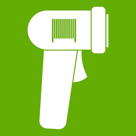 Barcode scanner icon greenのイラスト素材