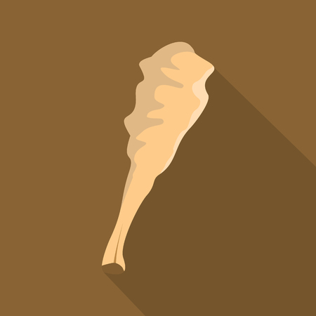 Truncheon icon, flat styleのイラスト素材
