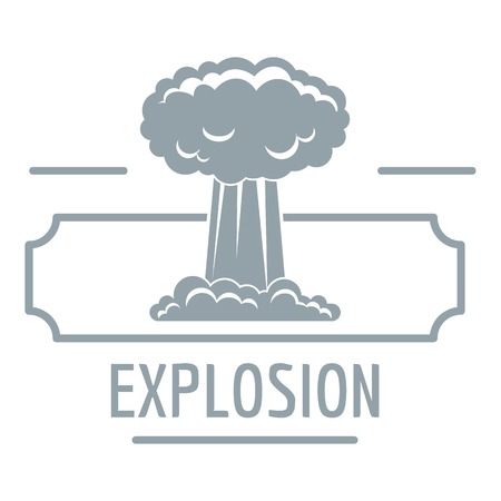 Smoke explosion  simple gray styleのイラスト素材