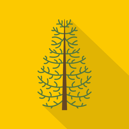 Fir tree icon. Flat illustration of fir tree vector icon for webのイラスト素材
