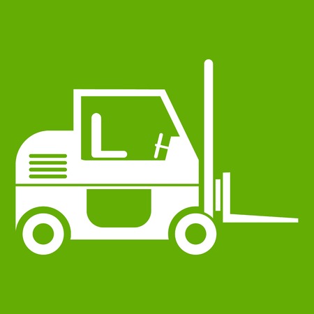 Forklift icon greenのイラスト素材