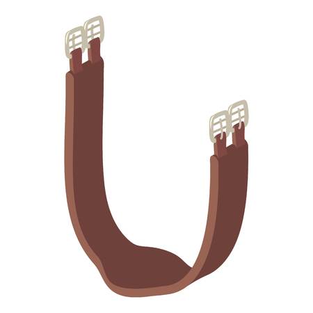 Horse girth icon. Isometric illustration of horse girth vector icon for webのイラスト素材