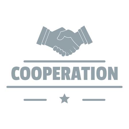 Cooperation logo. Simple illustration of cooperation vector logo for webのイラスト素材