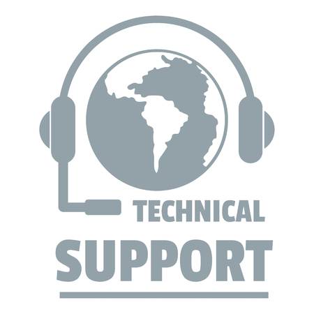 Technical support logo. Simple illustration of technical support vector logo for web