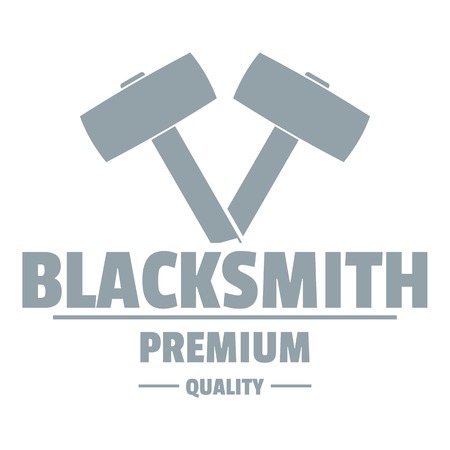 Premium blacksmith logo. Simple illustration of premium blacksmith vector logo for webのイラスト素材