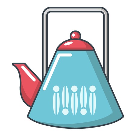 Kettle icon. Cartoon illustration of kettle vector icon for webのイラスト素材