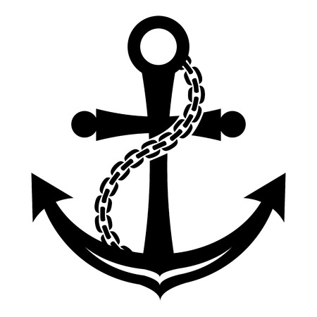 Anchor icon. Simple illustration of anchor vector icon for webのイラスト素材