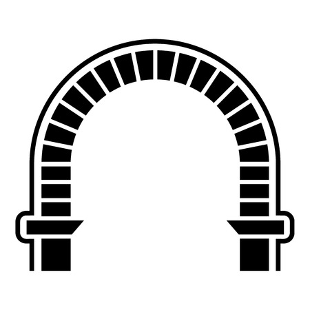 Arch column icon, simple styleのイラスト素材