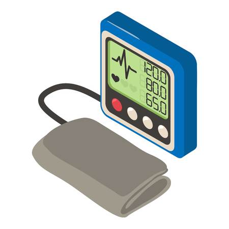 Tonometer icon, isometric 3d styleのイラスト素材