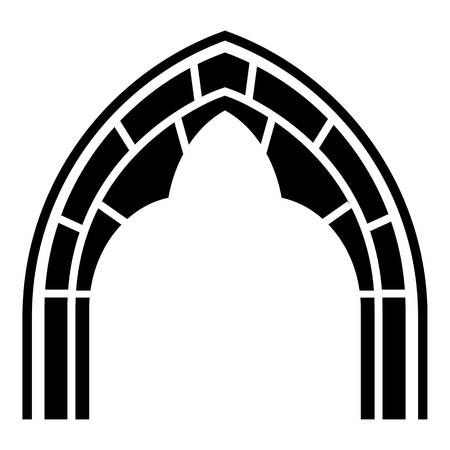 Construction arch icon, simple styleのイラスト素材
