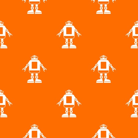 Automation machine robot pattern seamlessのイラスト素材