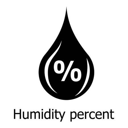 Humidity percent icon. Simple illustration of humidity percent vector icon for webのイラスト素材