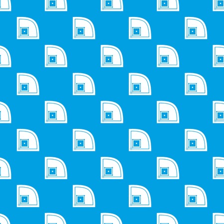 Baseball field pattern repeat seamless in blue color for any design. Vector geometric illustrationのイラスト素材