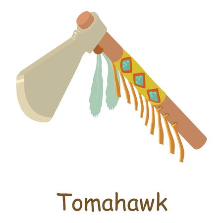 Tomahawk icon. Isometric illustration of tomahawk vector icon for webのイラスト素材