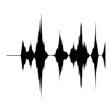 Audio equalizer record icon, simple black styleのイラスト素材