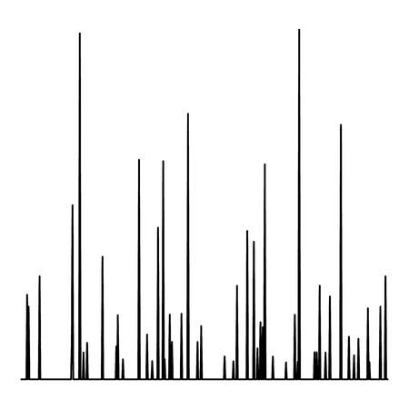 Audio equalizer recorder icon, simple black styleのイラスト素材