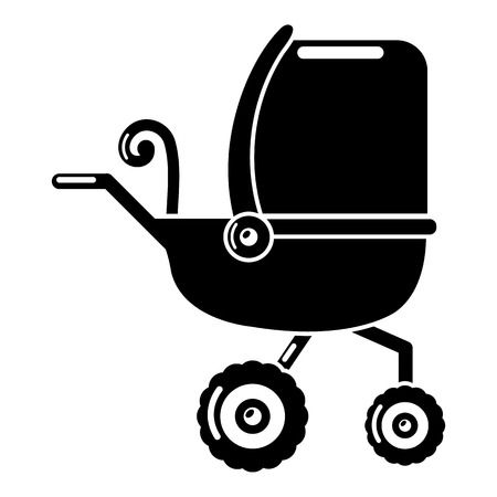 Baby carriage tricycles icon. Simple illustration of baby carriage tricycles vector icon for webのイラスト素材