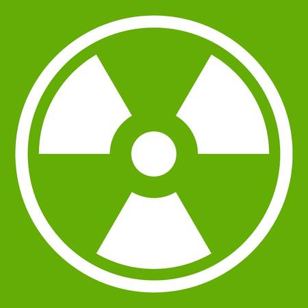 Danger nuclear icon greenのイラスト素材