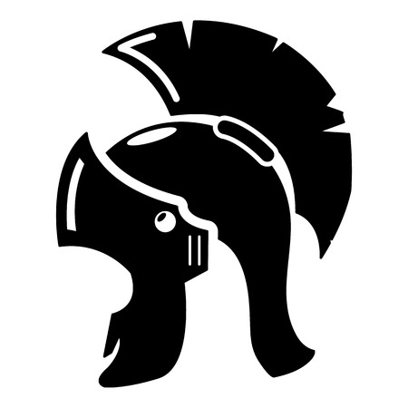 Roman helmet icon. Simple illustration of roman helmet vector icon for webのイラスト素材