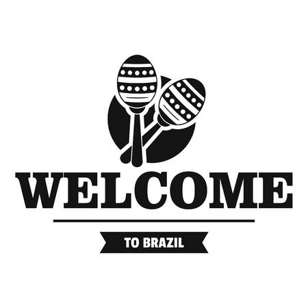 Brazil music   simple black styleのイラスト素材