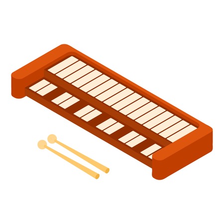 Synthesizer icon, isometric styleのイラスト素材