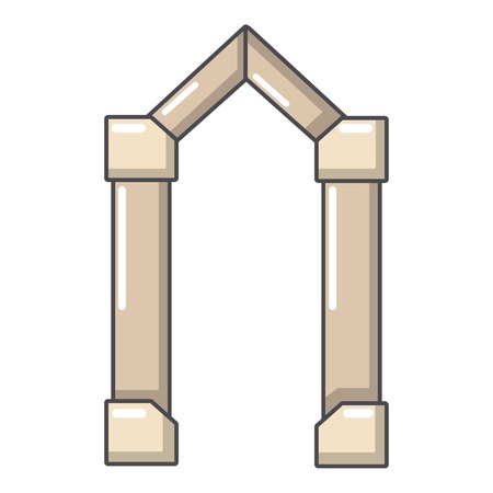 Archway element icon. Cartoon illustration of archway element vector icon for webのイラスト素材