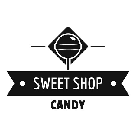 Candy shop logo. Simple illustration of candy shop vector logo for webのイラスト素材