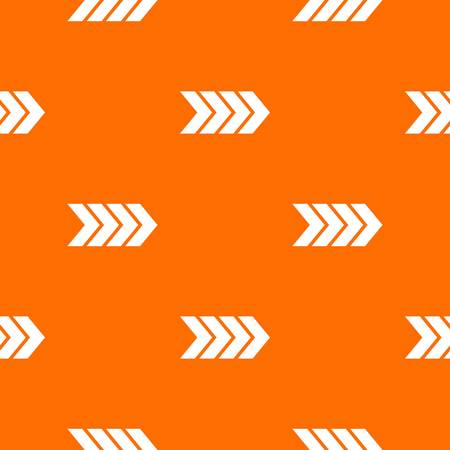 Striped arrow pattern repeat seamless in orange color for any design. Vector geometric illustrationのイラスト素材