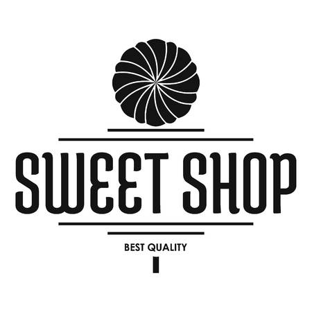 Dessert shop simple black styleのイラスト素材