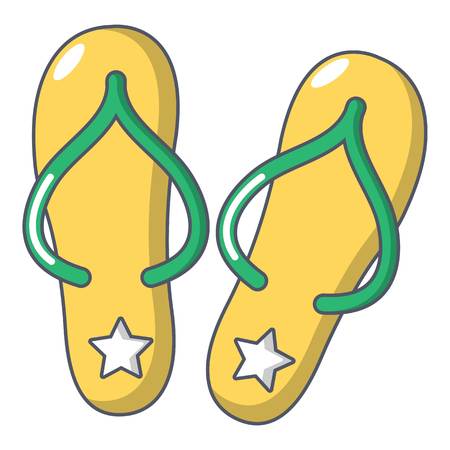 Flip flops icon, cartoon styleのイラスト素材