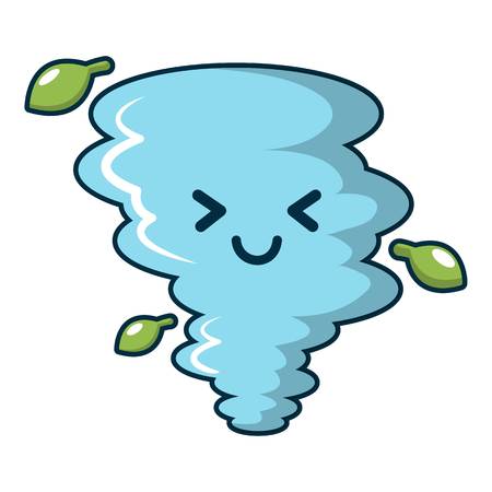 Tornado icon, cartoon styleのイラスト素材