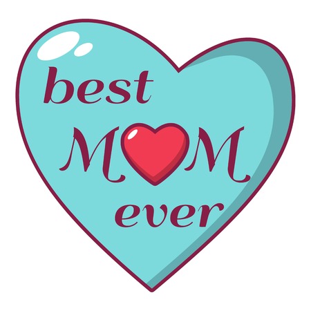 Best mother icon, cartoon styleのイラスト素材