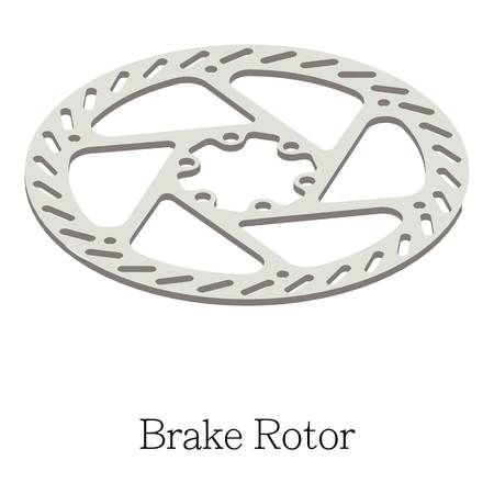 Brake rotor icon. Isometric illustration of brake rotor vector icon for webのイラスト素材