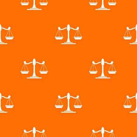 Scales of justice pattern seamlessのイラスト素材