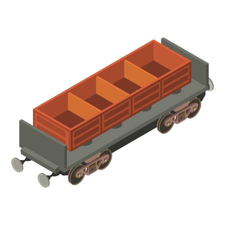 Wagon coal icon.のイラスト素材