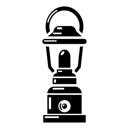 Kerosene lamp icon, simple styleのイラスト素材