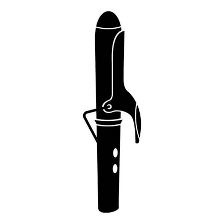 Hair curler icon. Simple illustration of hair curler vector icon for webのイラスト素材