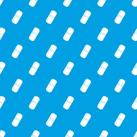 Pencil eraser pattern repeat seamless in blue color for any design. Vector geometric illustrationのイラスト素材