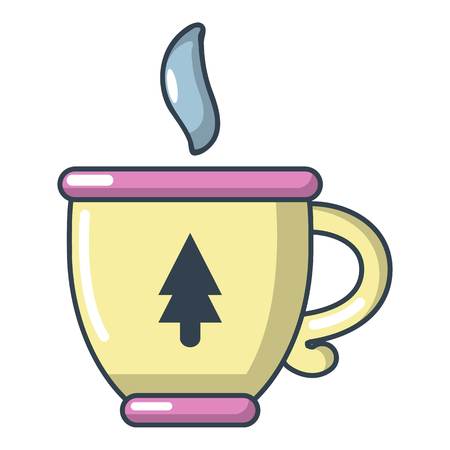 Cup tea icon, cartoon styleのイラスト素材