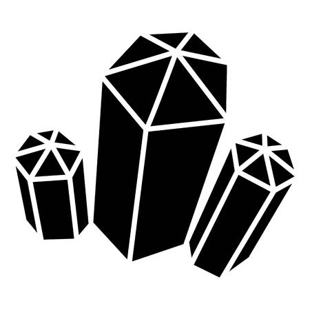 Diamond icon. Simple illustration of diamond vector icon for webのイラスト素材