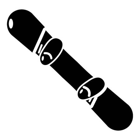 Simple illustration of snowboard icon for web.のイラスト素材