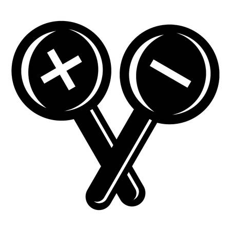 Ophthalmology test icon. Simple illustration of ophthalmology test vector icon for webのイラスト素材