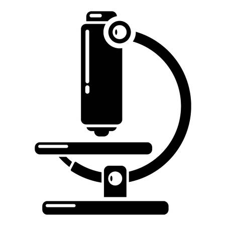 Microscope modern icon, simple black styleのイラスト素材