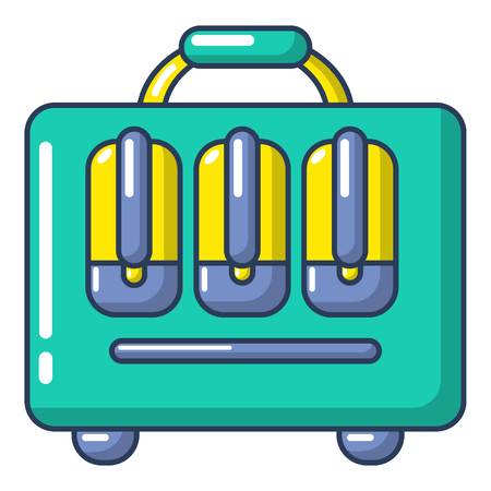 Travel bag design icon, cartoon styleのイラスト素材