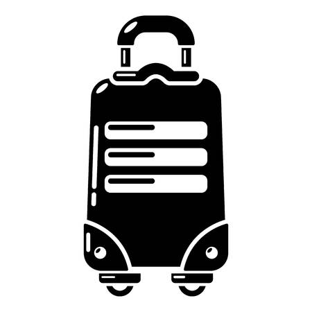 Travel bag tourist icon, simple black styleのイラスト素材