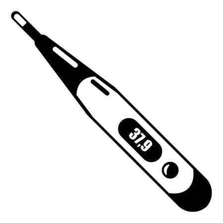 Thermometer icon. Simple illustration of thermometer vector icon for web.のイラスト素材