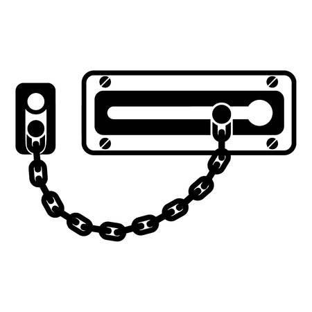Simple illustration of door latch vector icon for web.のイラスト素材